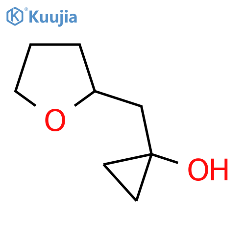 1-(oxolan-2-yl)methylcyclopropan-1-ol structure