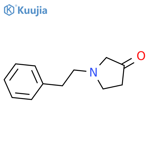 1-(2-phenylethyl)pyrrolidin-3-one structure