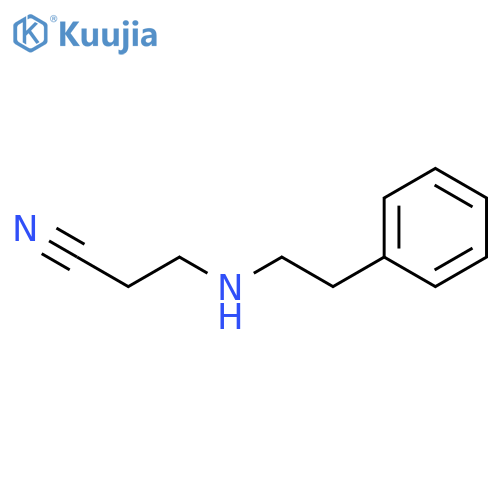 3-(2-phenylethyl)aminopropanenitrile structure