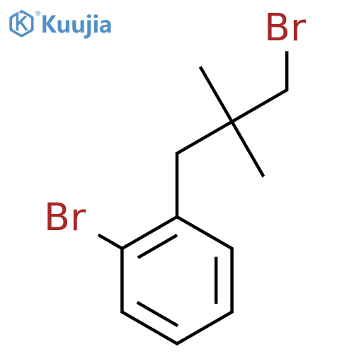 1-Bromo-2-(3-bromo-2,2-dimethylpropyl)benzene structure