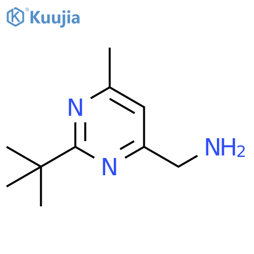 1-(2-tert-Butyl-6-methylpyrimidin-4-yl)methanamine structure