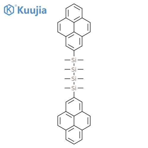 Tetrasilane, 1,1,2,2,3,3,4,4-octamethyl-1,4-di-2-pyrenyl- structure