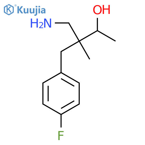 4-amino-3-(4-fluorophenyl)methyl-3-methylbutan-2-ol structure