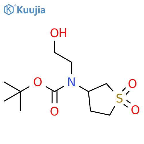 tert-butyl N-(1,1-dioxo-1lambda6-thiolan-3-yl)-N-(2-hydroxyethyl)carbamate structure