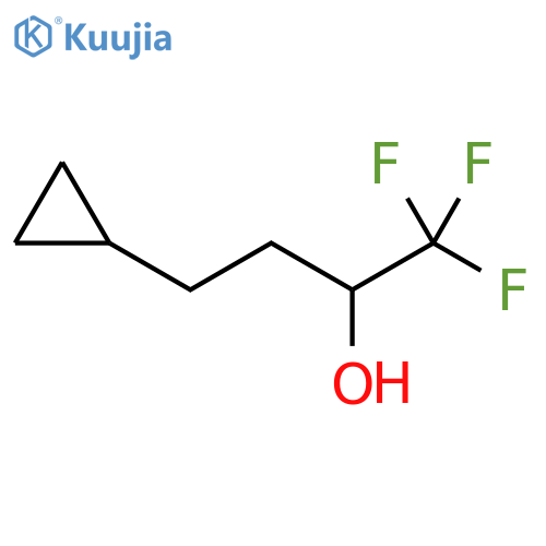 4-cyclopropyl-1,1,1-trifluorobutan-2-ol structure