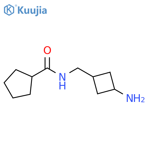 Cyclopentanecarboxamide, N-[(3-aminocyclobutyl)methyl]- structure