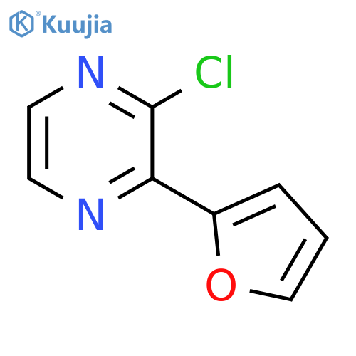 2-Chloro-3-(furan-2-yl)pyrazine structure