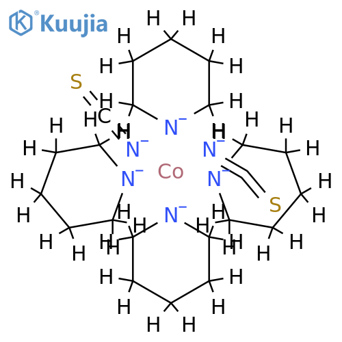 Cobalt,tetrakis(pyridine)bis(thiocyanato-kN)- structure