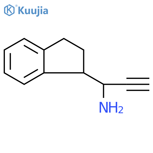 1H-Indene-1-methanamine, α-ethynyl-2,3-dihydro- structure