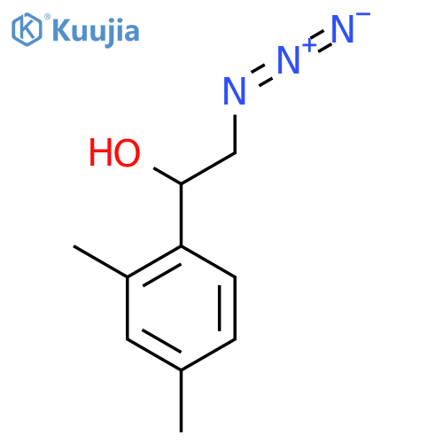 2-azido-1-(2,4-dimethylphenyl)ethan-1-ol structure