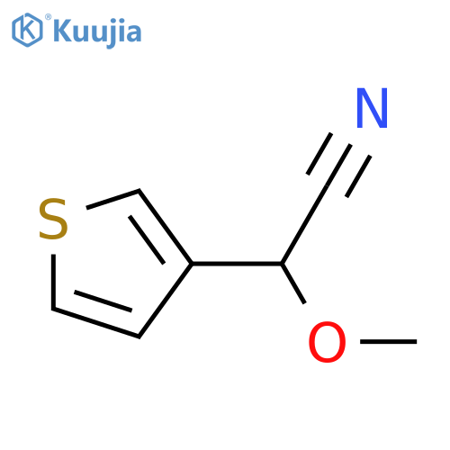 2-methoxy-2-(thiophen-3-yl)acetonitrile structure