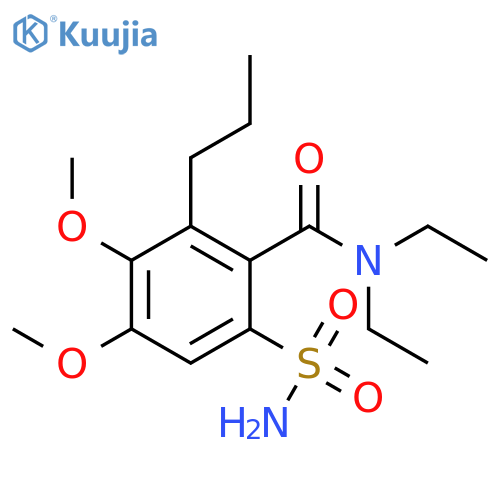 Benzamide, 6-(aminosulfonyl)-N,N-diethyl-3,4-dimethoxy-2-propyl- structure
