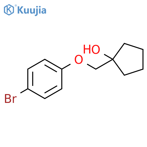 1-(4-Bromophenoxy)methylcyclopentan-1-ol structure