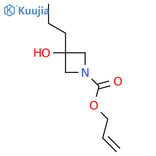 prop-2-en-1-yl 3-hydroxy-3-propylazetidine-1-carboxylate structure