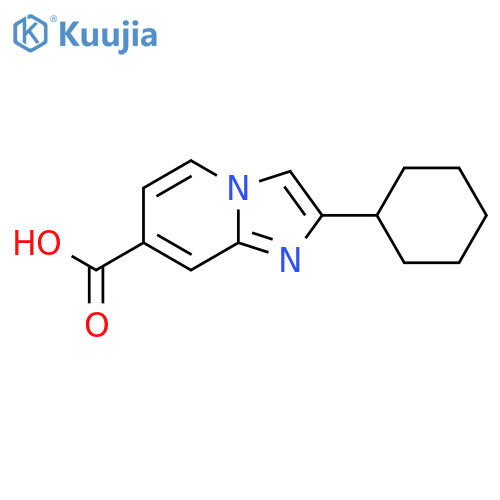 2-cyclohexylimidazo1,2-apyridine-7-carboxylic acid structure