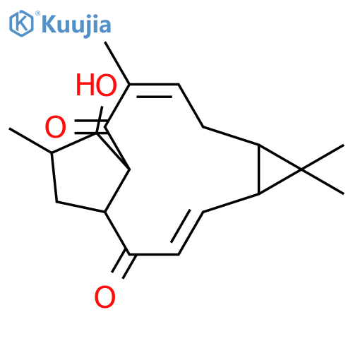 (1aR,2E,4aR,6S,7S,7aR,9Z,11aS)-5,6,7,7a,11,11a-hexahydro-7-hydroxy-1,1,6,9-tetramethyl-1H-cyclopenta[a]cyclopropa[f] [11]annulene-4,8(1aH,4aH)-dione structure