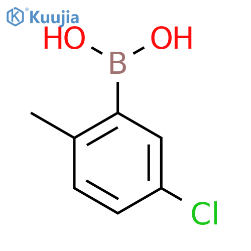 (5-chloro-2-methylphenyl)boronic acid structure