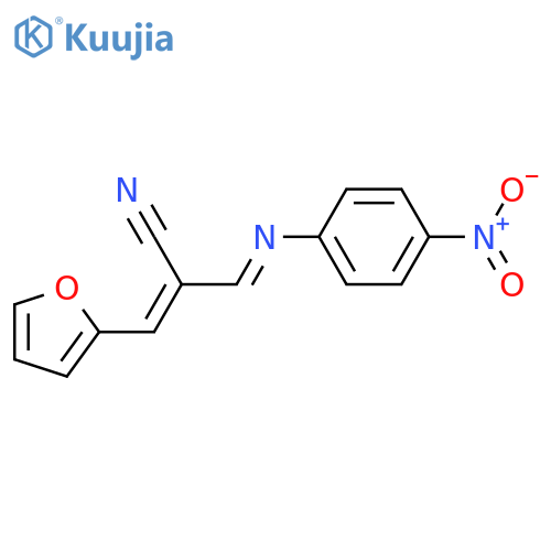 2-Propenenitrile, 3-(2-furanyl)-2-[[(4-nitrophenyl)imino]methyl]-, (Z)- structure