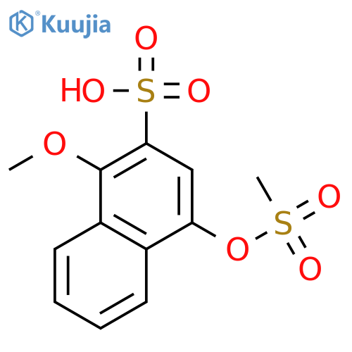 2-Naphthalenesulfonic acid, 1-methoxy-4-[(methylsulfonyl)oxy]- structure