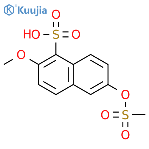 1-Naphthalenesulfonic acid, 2-methoxy-6-[(methylsulfonyl)oxy]- structure
