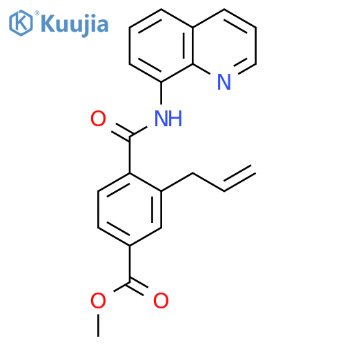 Benzoic acid, 3-(2-propen-1-yl)-4-[(8-quinolinylamino)carbonyl]-, methyl ester structure
