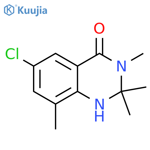 4(1H)-Quinazolinone, 6-chloro-2,3-dihydro-2,2,3,8-tetramethyl- structure