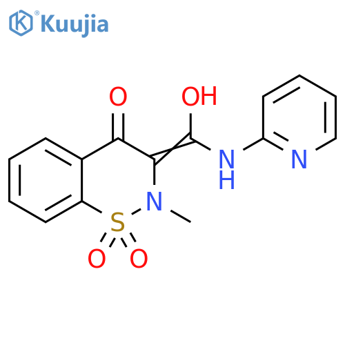 4-Hydroxy-2-methyl-3-(pyrid-2-yl-carbamoyl)-2H-1,2-benzothiazine 1,1-Dioxide structure