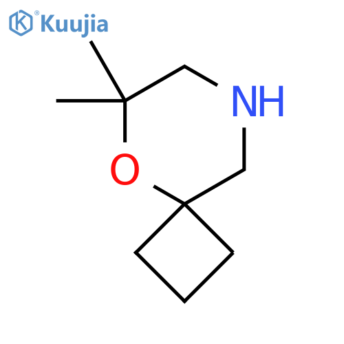 6,6-dimethyl-5-oxa-8-azaspiro3.5nonane structure