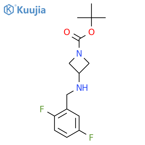 Tert-Butyl 3-((2,5-difluorobenzyl)amino)azetidine-1-carboxylate structure