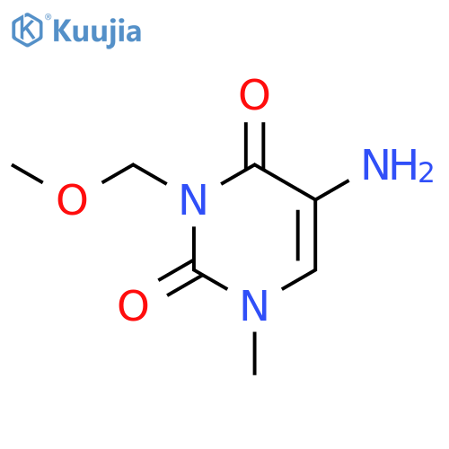 5-Amino-3-(methoxymethyl)-1-methyl-1,2,3,4-tetrahydropyrimidine-2,4-dione structure