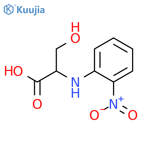 DL-Serine, N-(2-nitrophenyl)- structure