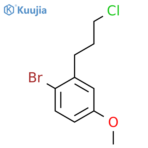 4-Bromo-3-(3-chloropropyl)anisole structure