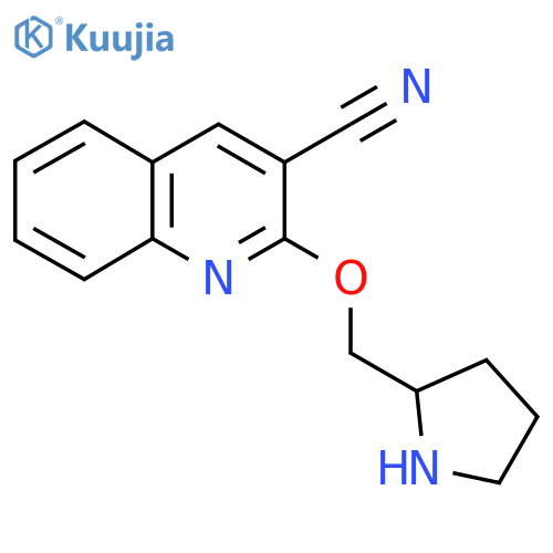 2-[(Pyrrolidin-2-yl)methoxy]quinoline-3-carbonitrile structure