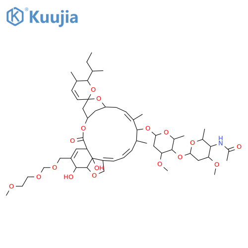 Avermectin A1a,4''-(acetylamino)-5-O-demethyl-4''-deoxy-26-[(2-methoxyethoxy)methoxy]-,(4''R)- (9CI) structure