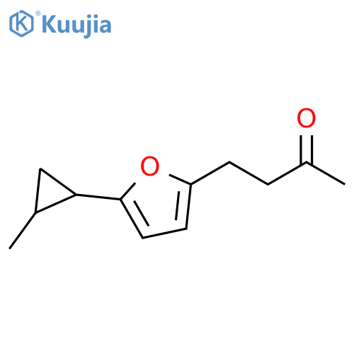 4-5-(2-methylcyclopropyl)furan-2-ylbutan-2-one structure