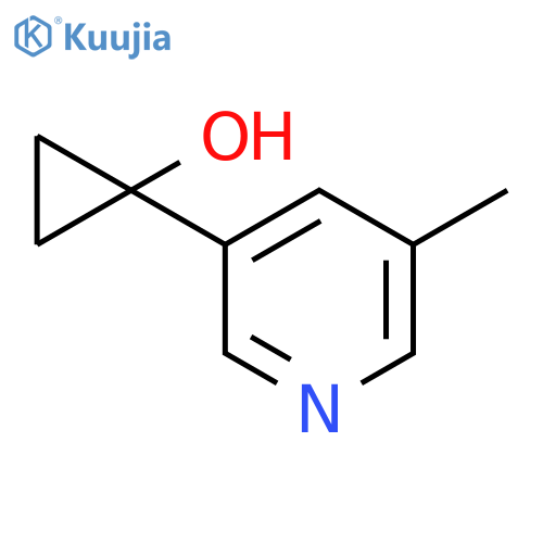 1-(5-methylpyridin-3-yl)cyclopropan-1-ol structure