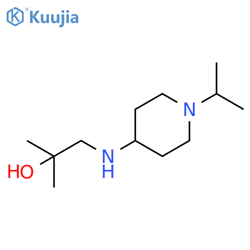 2-methyl-1-{1-(propan-2-yl)piperidin-4-ylamino}propan-2-ol structure