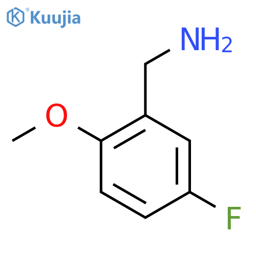 (5-fluoro-2-methoxyphenyl)methanamine structure
