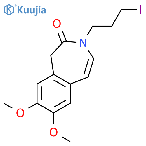 7,8-Dimethoxy-3-(3-iodopropyl)-1,3-dihydro-2H-3-benzazepin-2-one structure