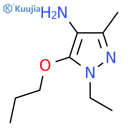 1-ethyl-3-methyl-5-propoxy-1H-pyrazol-4-amine structure