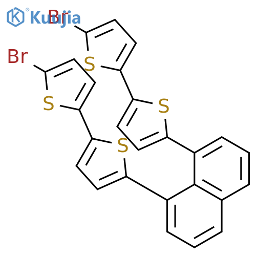 2,2'-Bithiophene, 5,5''-(1,8-naphthalenediyl)bis[5'-bromo- structure