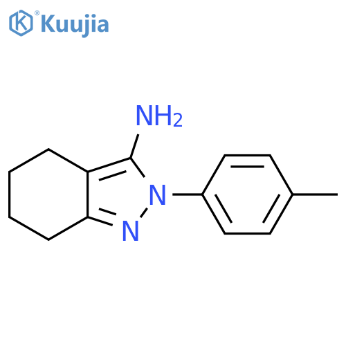2-(4-methylphenyl)-4,5,6,7-tetrahydro-2H-indazol-3-amine structure