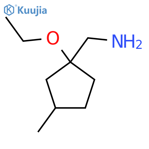 (1-ethoxy-3-methylcyclopentyl)methanamine structure