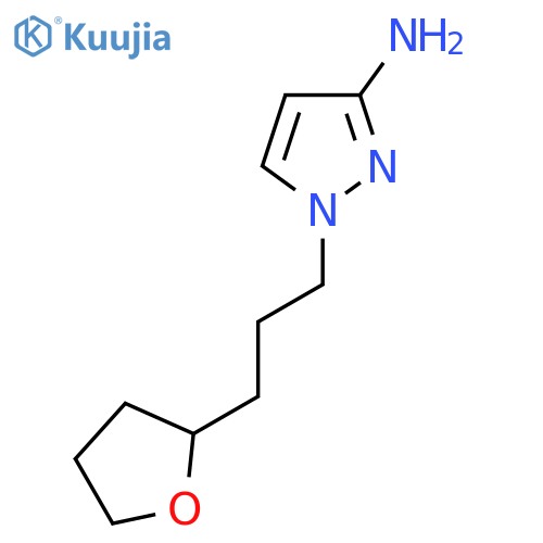 1-(3-(Tetrahydrofuran-2-yl)propyl)-1h-pyrazol-3-amine structure