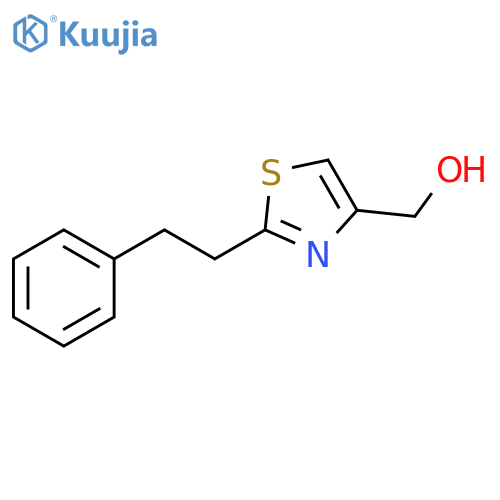2-(2-phenylethyl)-1,3-thiazol-4-ylmethanol structure