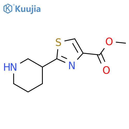methyl 2-(piperidin-3-yl)-1,3-thiazole-4-carboxylate structure