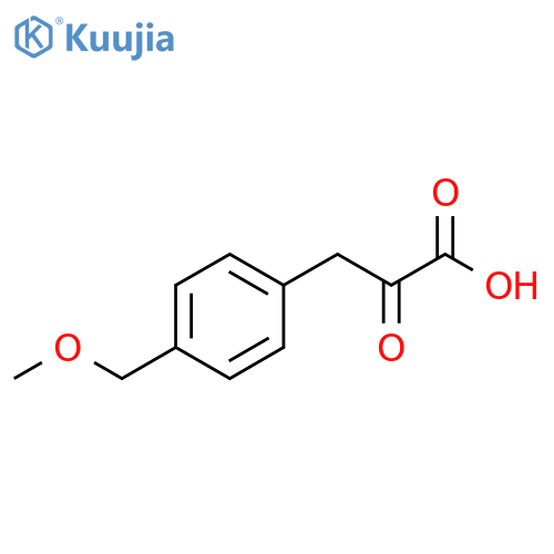 3-4-(methoxymethyl)phenyl-2-oxopropanoic acid structure