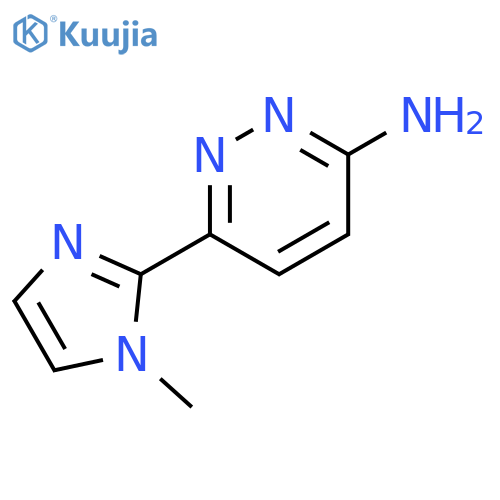 6-(1-methyl-1H-imidazol-2-yl)pyridazin-3-amine structure