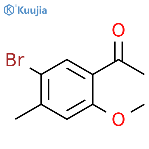 1-(5-Bromo-2-methoxy-4-methyl-phenyl)-ethanone structure
