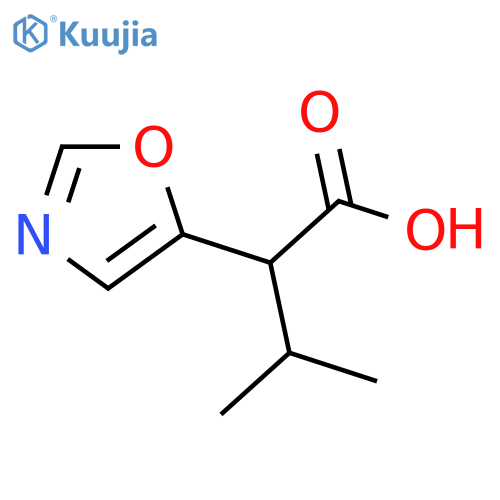 3-methyl-2-(1,3-oxazol-5-yl)butanoic acid structure
